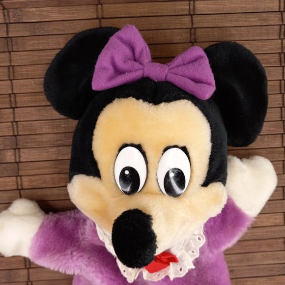 Vintage Plush Mickey Mouse Minnie Mouse Hand Puppets The Walt Disney Company - Picture 8 of 11